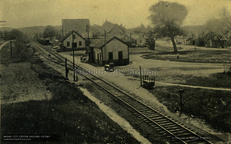 Postcard: Railroad Station, East Andover, New Hampshire